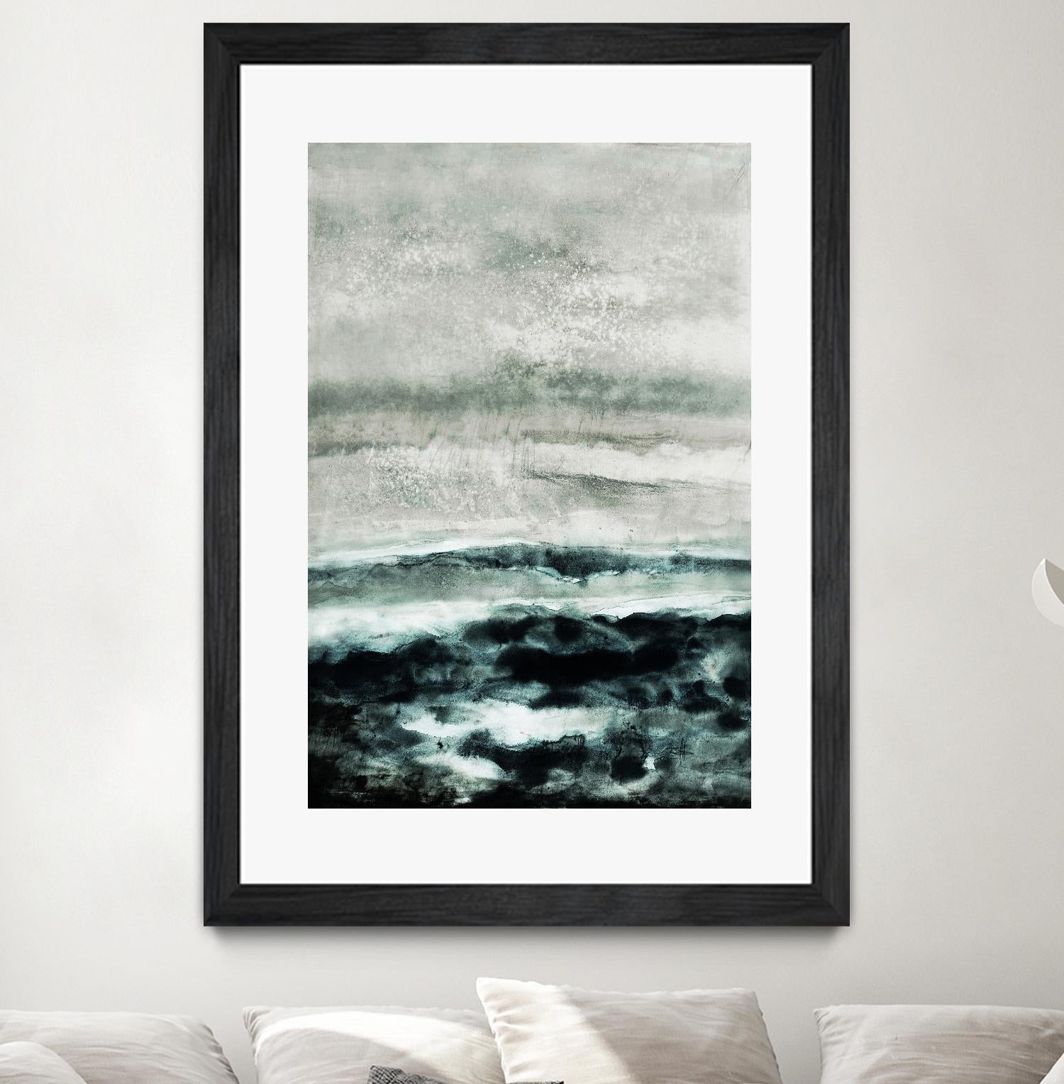 Abstract Waterscape by Iris Lehnhardt on GIANT ART - multicolor contemporary; abstracts