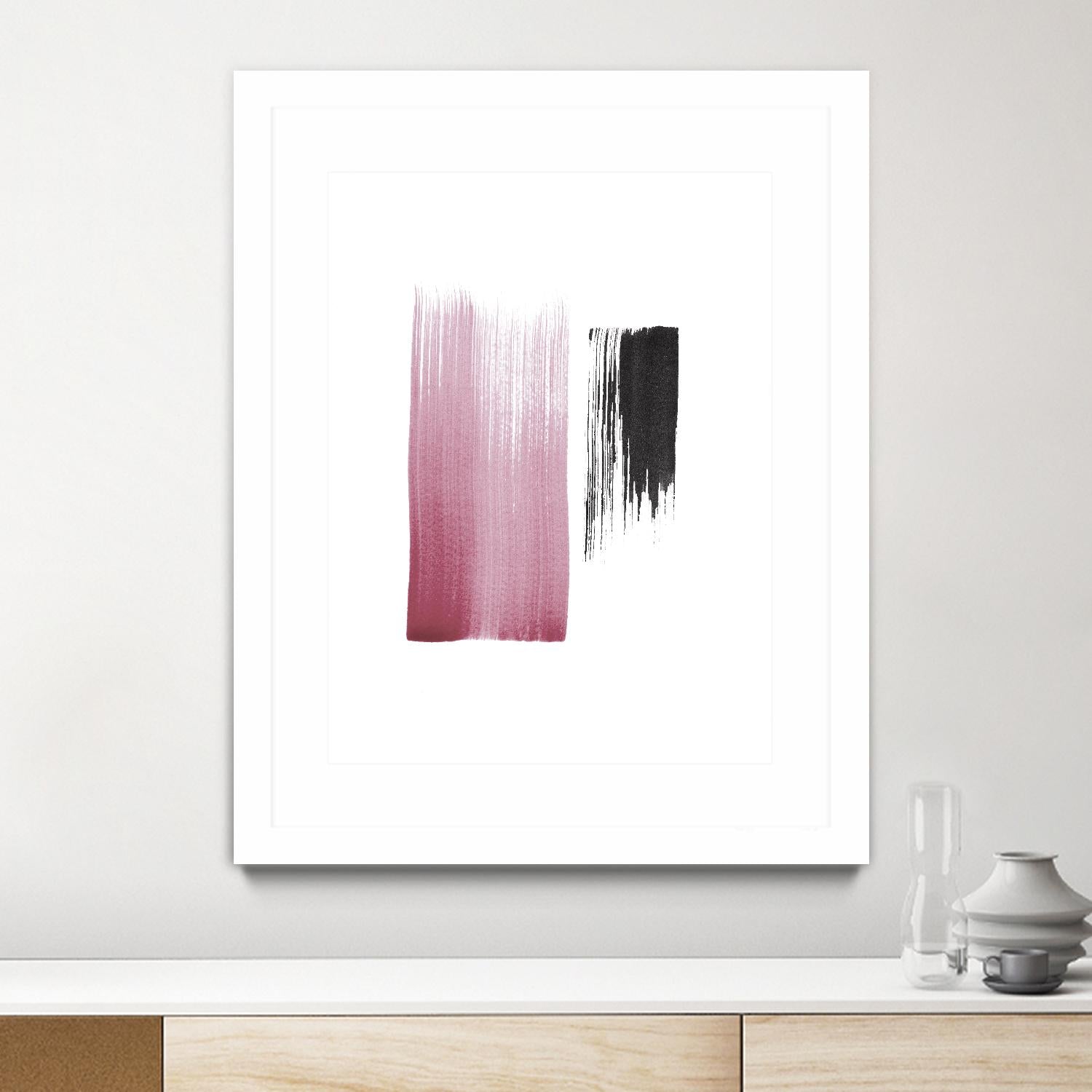 Black & Blush by Iris Lehnhardt on GIANT ART - multicolor contemporary; abstracts