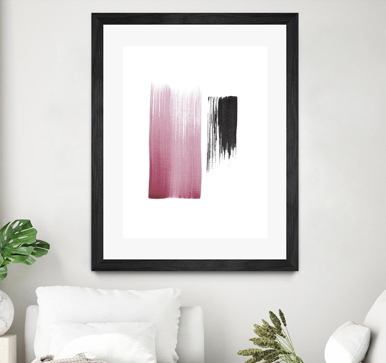 Black & Blush by Iris Lehnhardt on GIANT ART - multicolor contemporary; abstracts