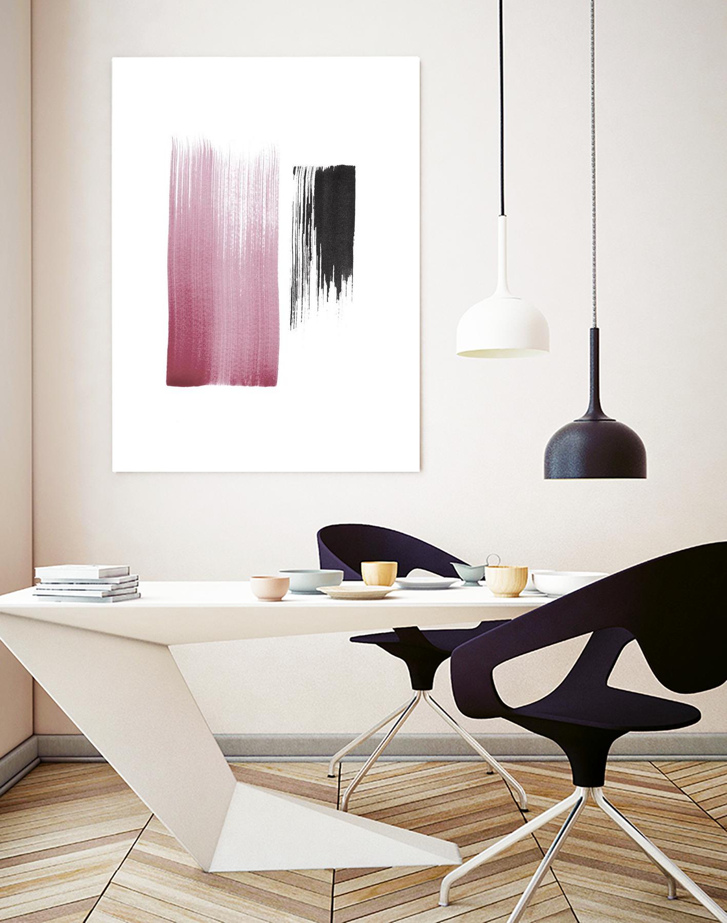 Black & Blush by Iris Lehnhardt on GIANT ART - multicolor contemporary; abstracts