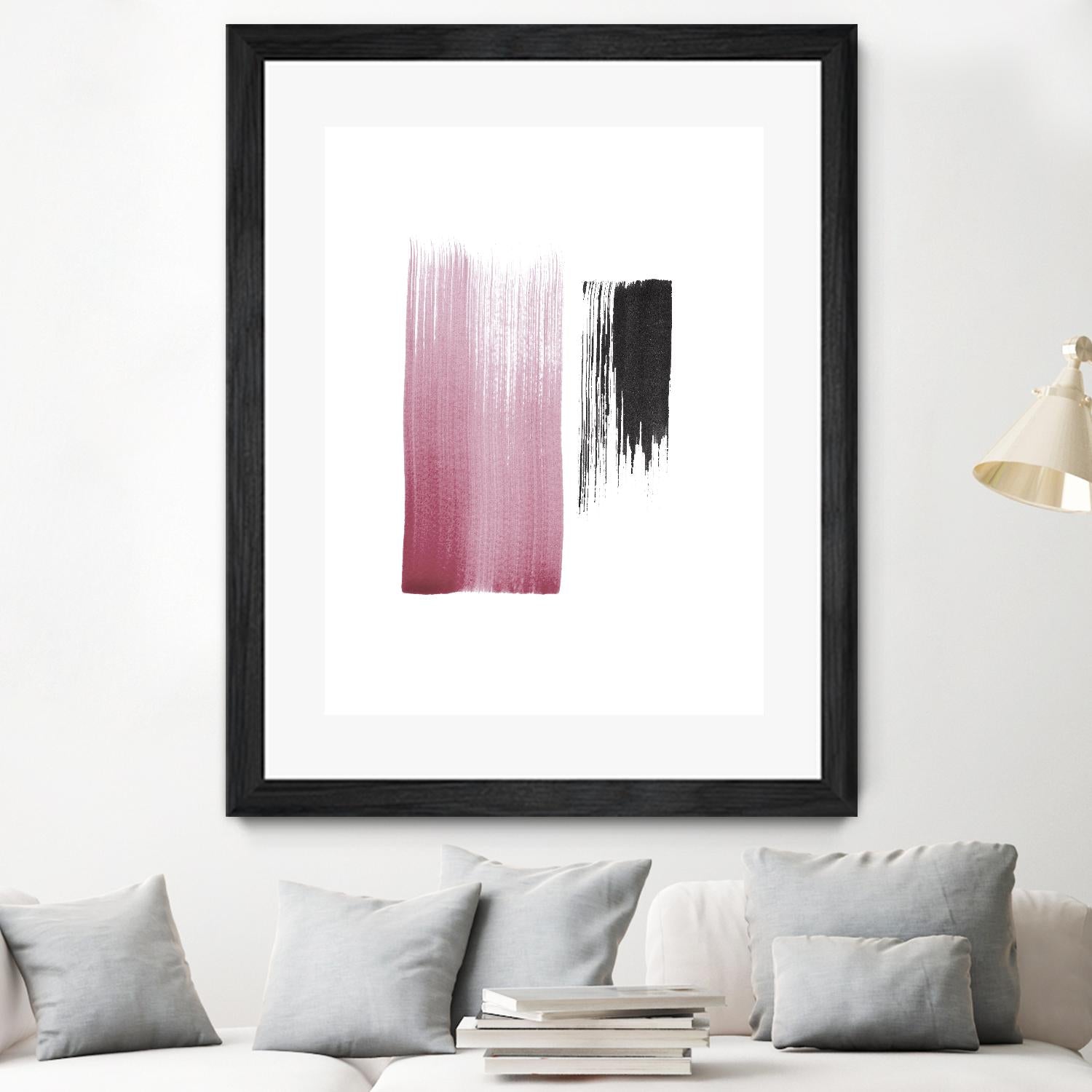 Black & Blush by Iris Lehnhardt on GIANT ART - multicolor contemporary; abstracts