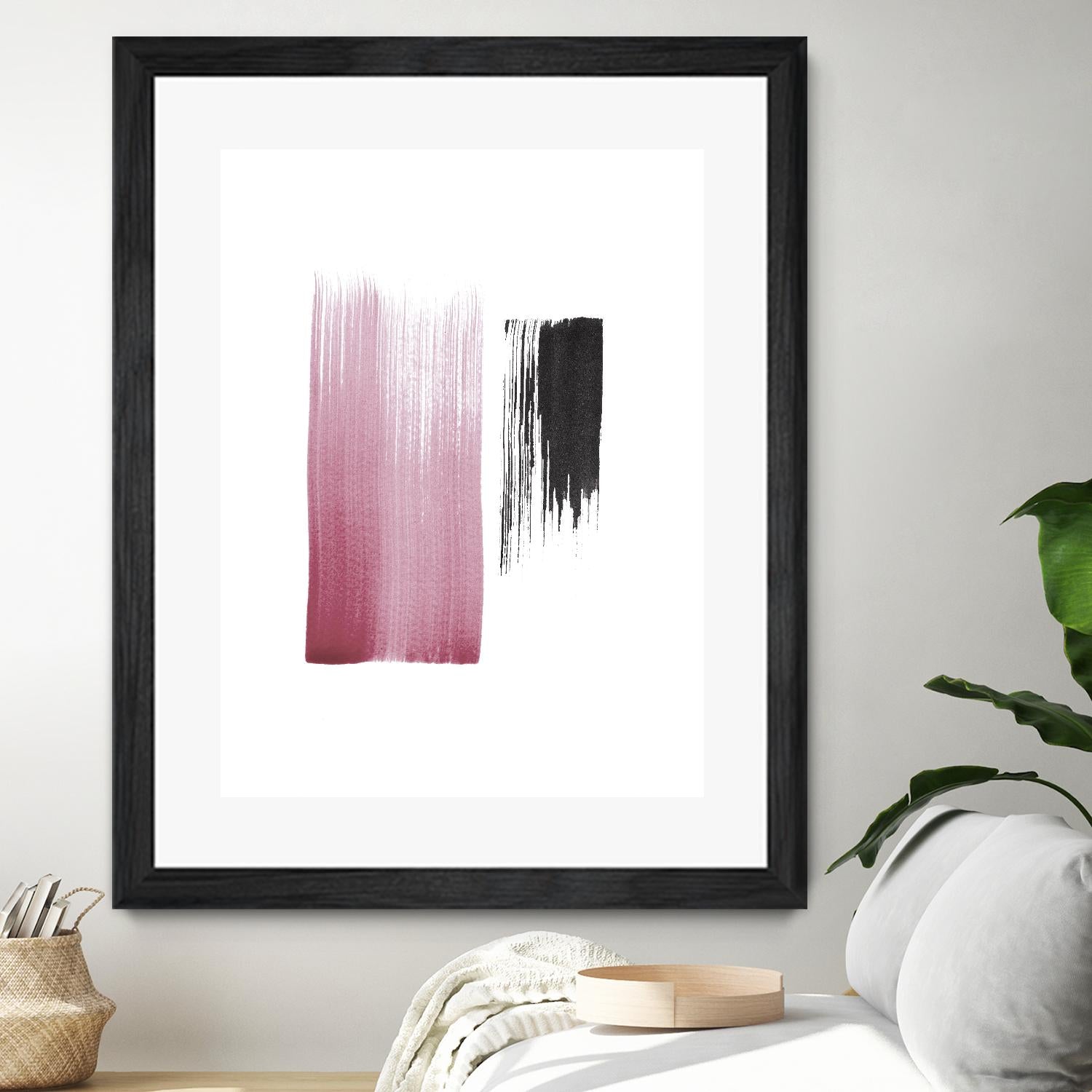 Black & Blush by Iris Lehnhardt on GIANT ART - multicolor contemporary; abstracts
