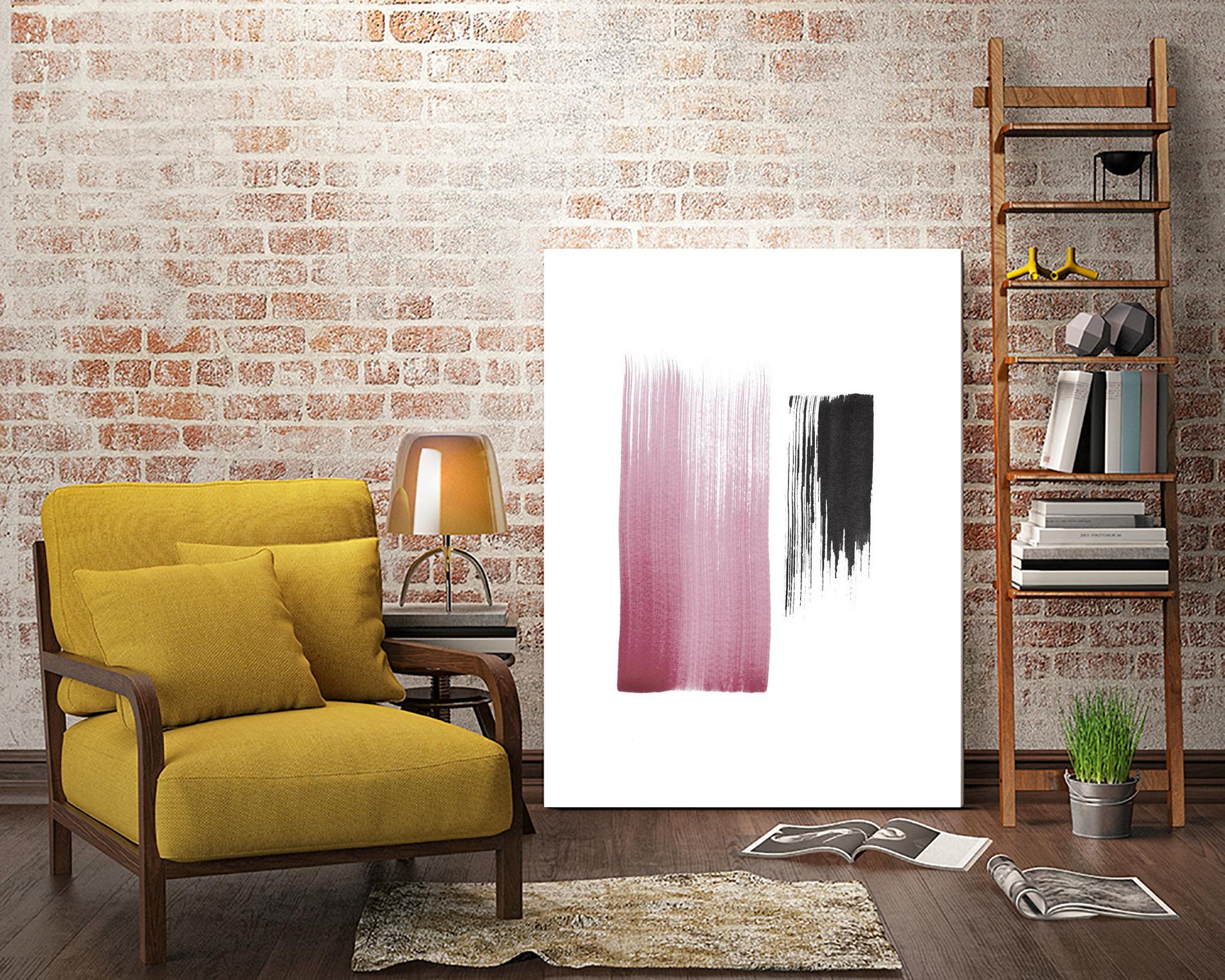 Black & Blush by Iris Lehnhardt on GIANT ART - multicolor contemporary; abstracts