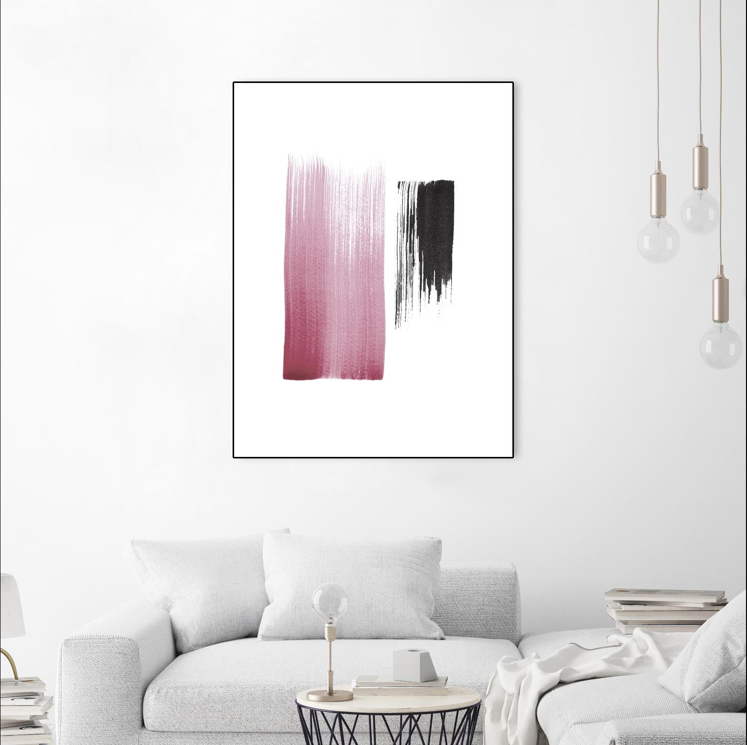 Black & Blush by Iris Lehnhardt on GIANT ART - multicolor contemporary; abstracts
