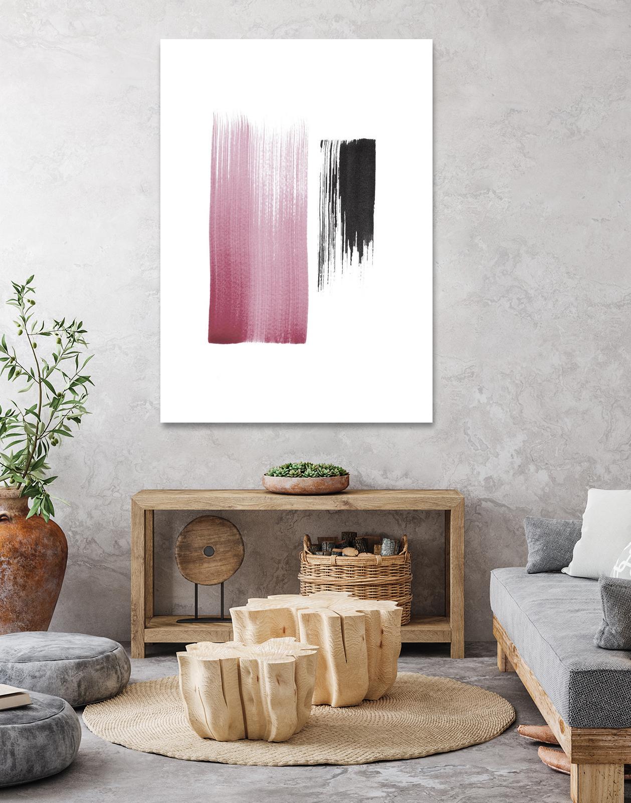 Black & Blush by Iris Lehnhardt on GIANT ART - multicolor contemporary; abstracts