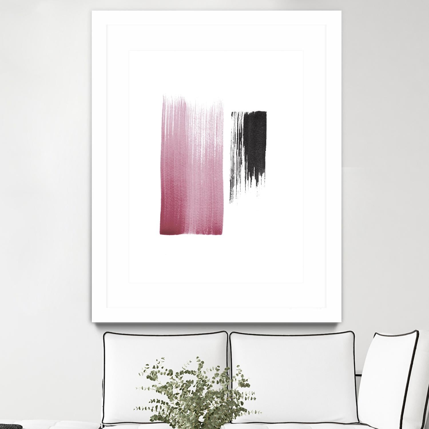 Black & Blush by Iris Lehnhardt on GIANT ART - multicolor contemporary; abstracts