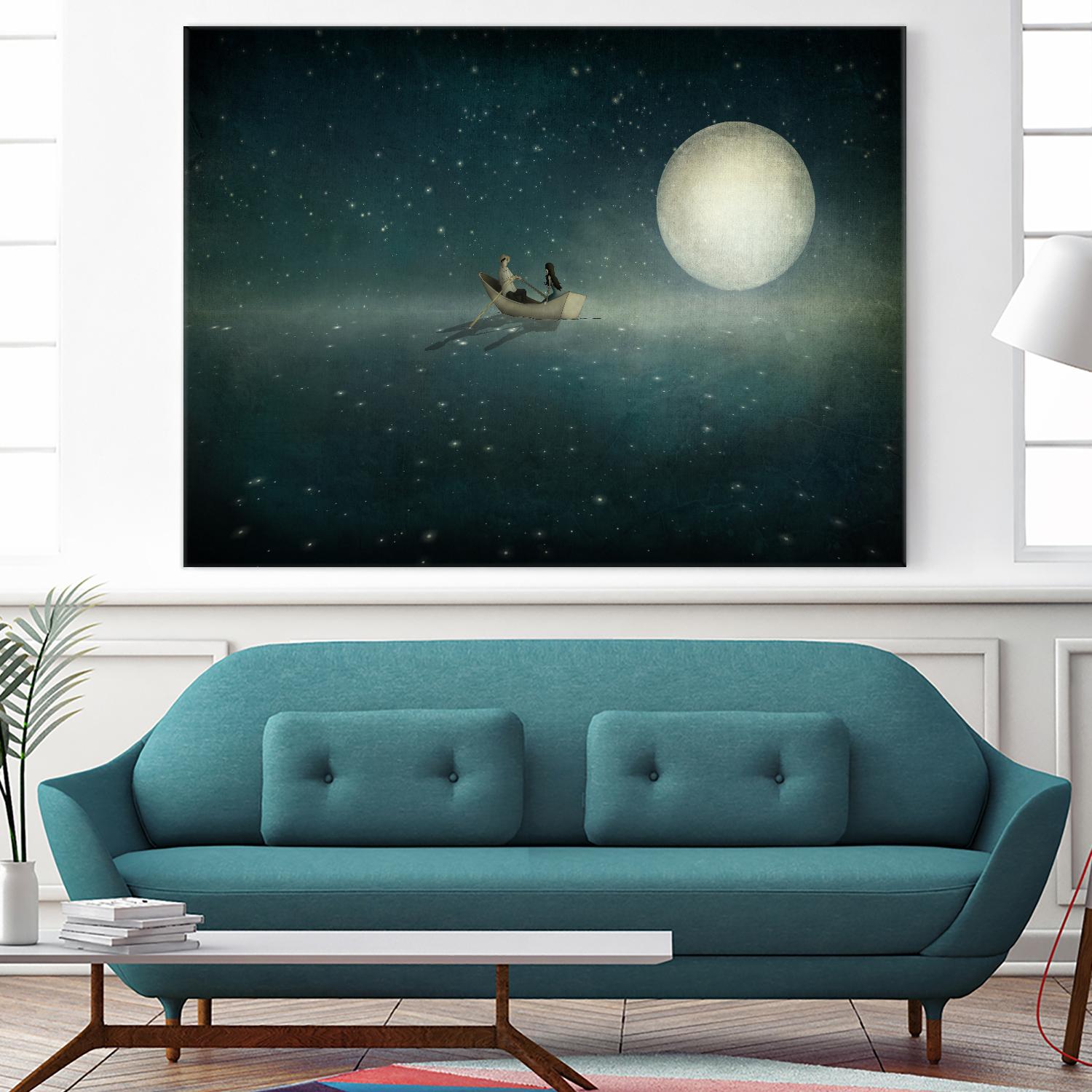 Moonlight by Maja Lindberg on GIANT ART - multicolor urban/pop surrealism; children