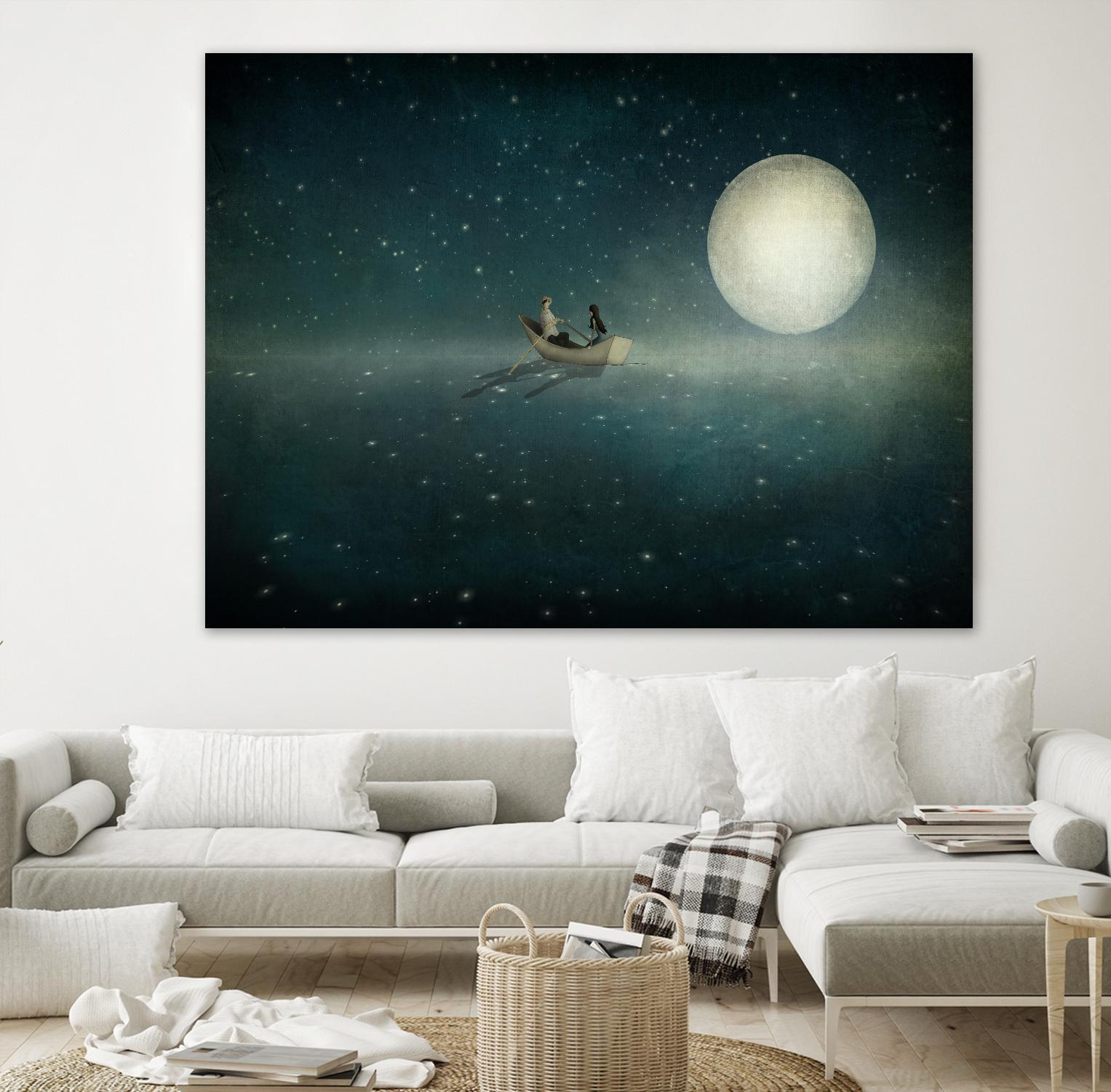 Moonlight by Maja Lindberg on GIANT ART - multicolor urban/pop surrealism; children