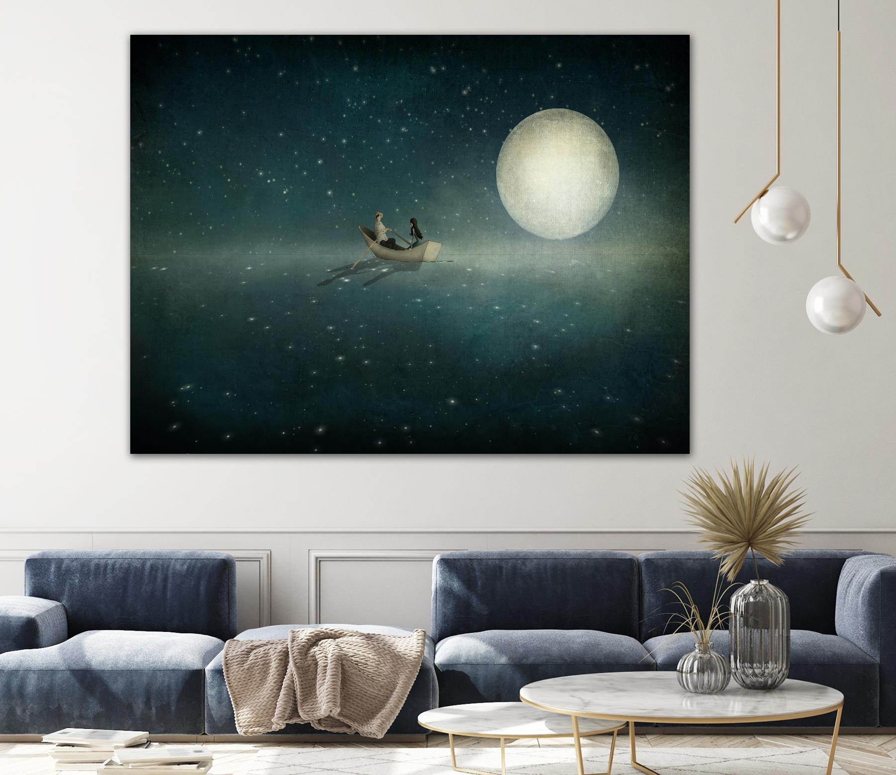 Moonlight by Maja Lindberg on GIANT ART - multicolor urban/pop surrealism; children