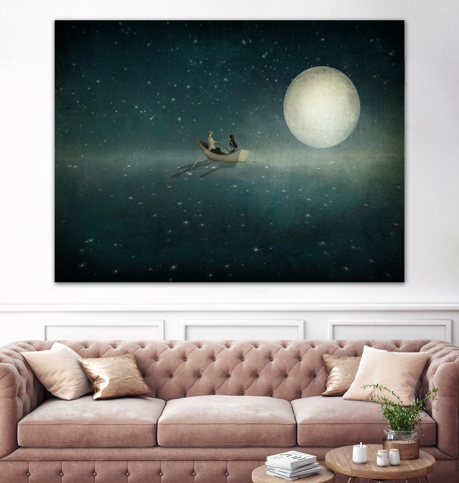 Moonlight by Maja Lindberg on GIANT ART - multicolor urban/pop surrealism; children