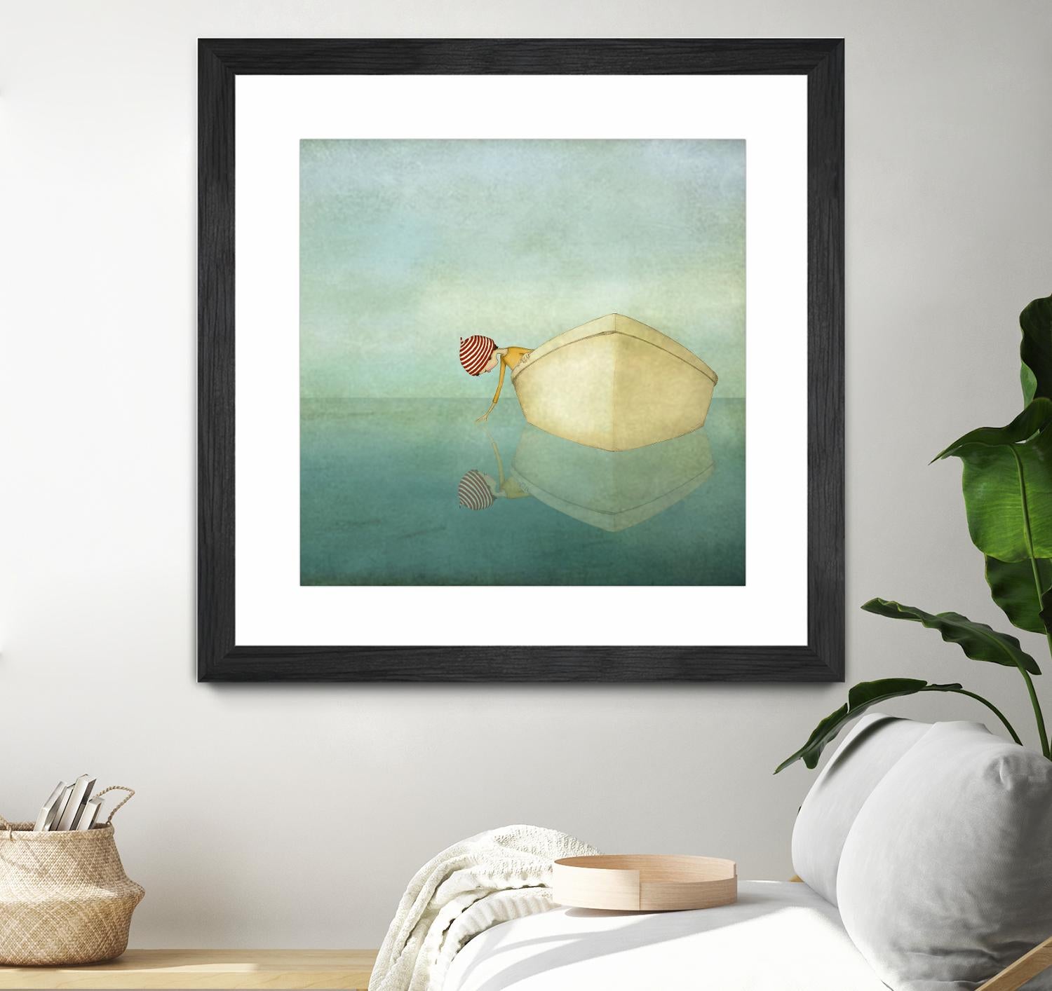 On the Sea by Maja Lindberg on GIANT ART - multicolor urban/pop surrealism; children