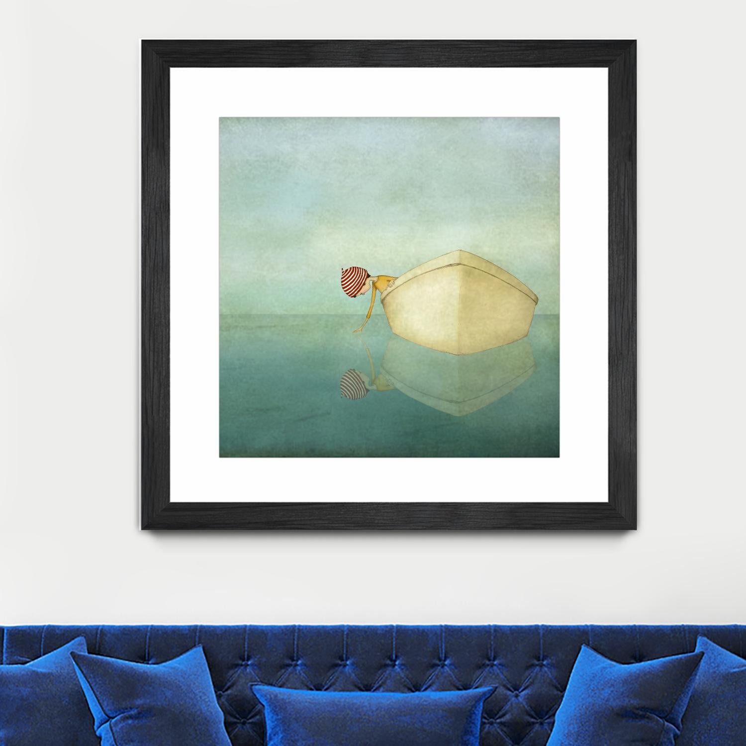 On the Sea by Maja Lindberg on GIANT ART - multicolor urban/pop surrealism; children