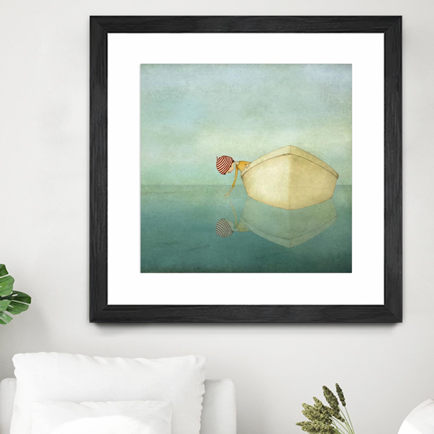 On the Sea by Maja Lindberg on GIANT ART - multicolor urban/pop surrealism; children