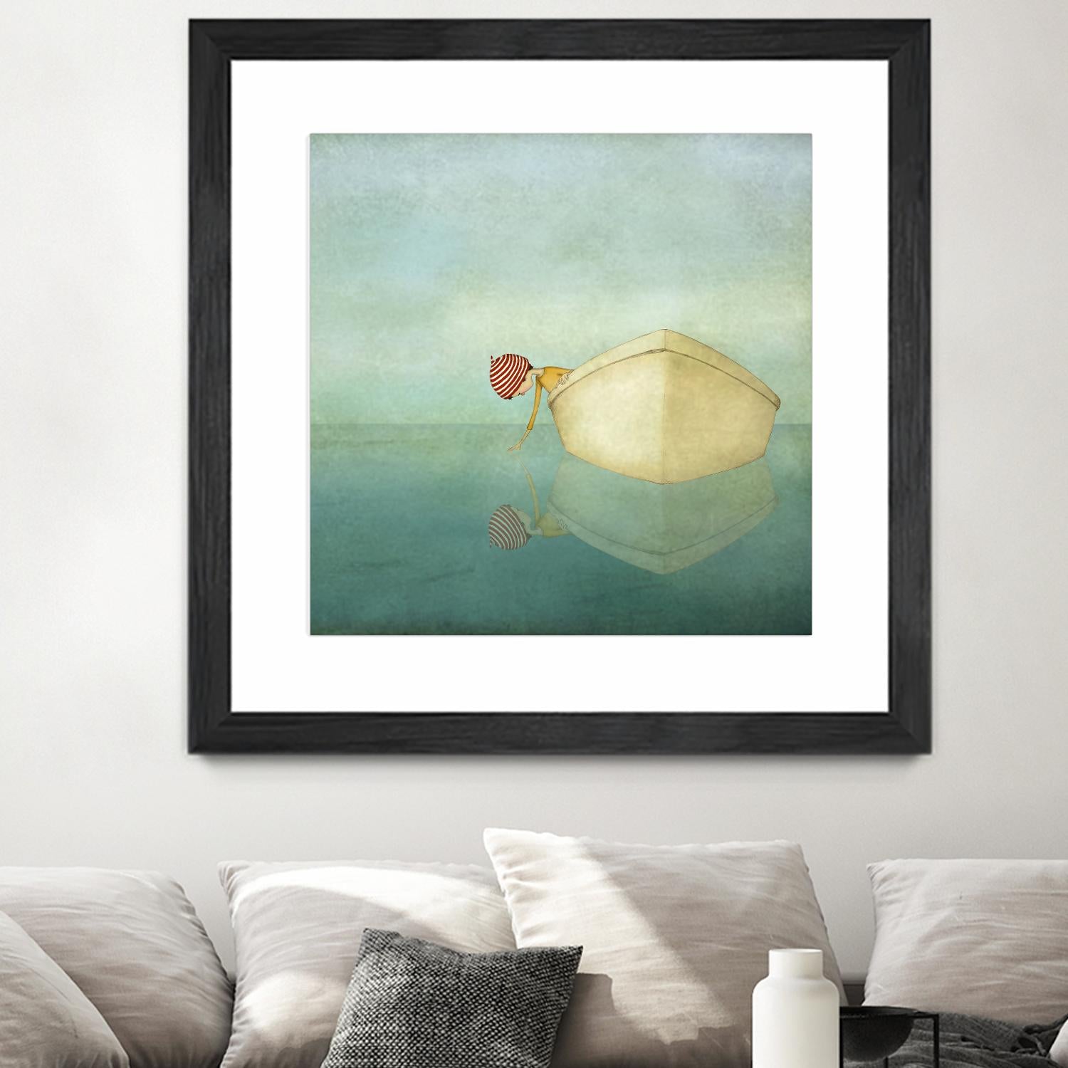 On the Sea by Maja Lindberg on GIANT ART - multicolor urban/pop surrealism; children