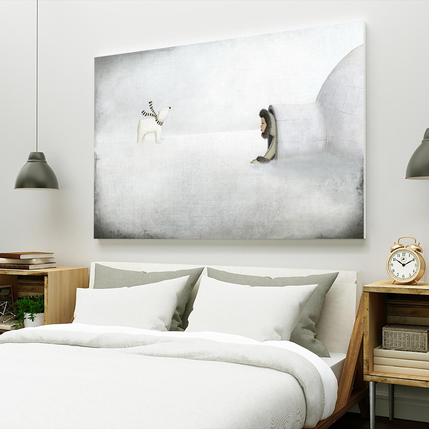 The Igloo by Maja Lindberg on GIANT ART - multicolor urban/pop surrealism; children; animals