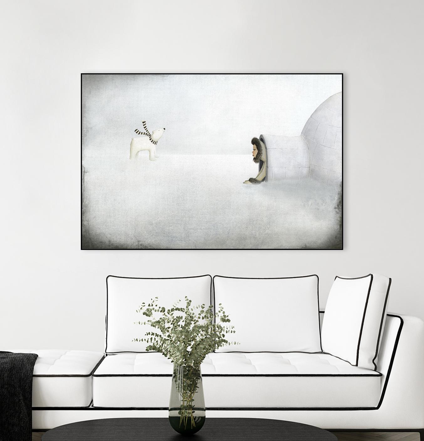 The Igloo by Maja Lindberg on GIANT ART - multicolor urban/pop surrealism; children; animals