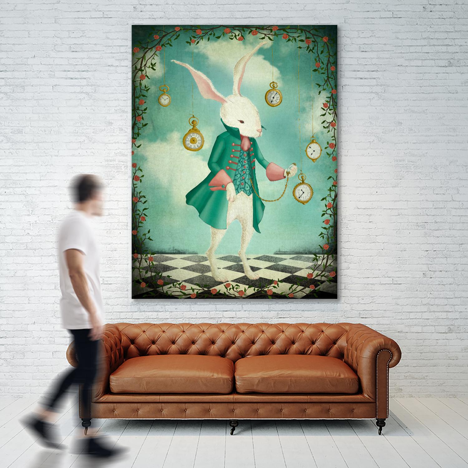 The White Rabbit by Maja Lindberg on GIANT ART - multicolor urban/pop surrealism; children