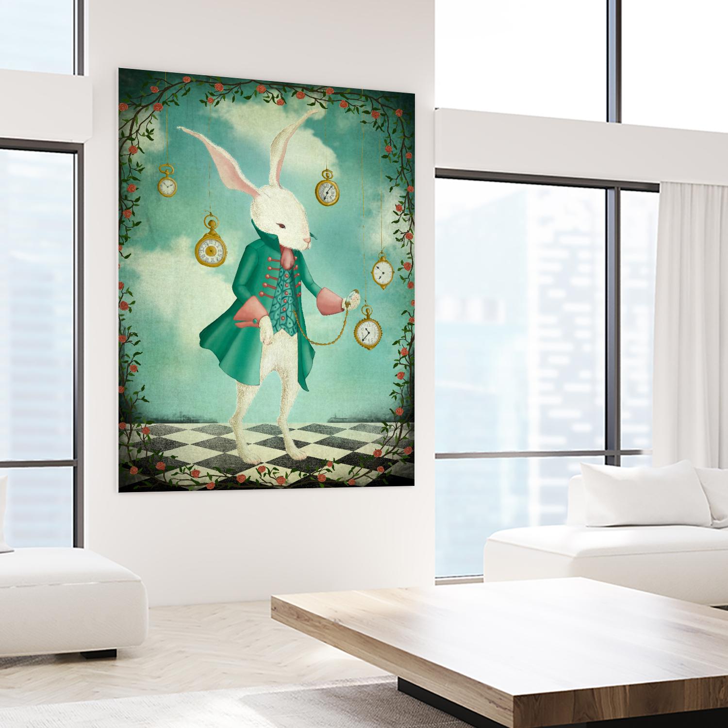 The White Rabbit by Maja Lindberg on GIANT ART - multicolor urban/pop surrealism; children
