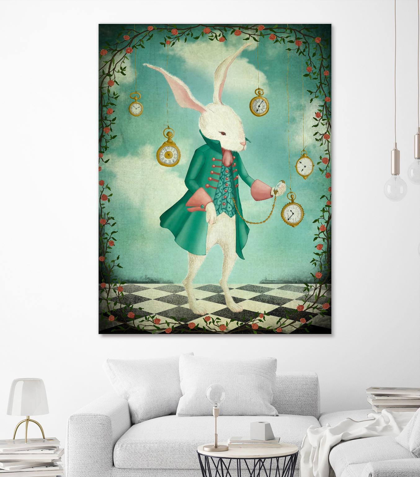 The White Rabbit by Maja Lindberg on GIANT ART - multicolor urban/pop surrealism; children