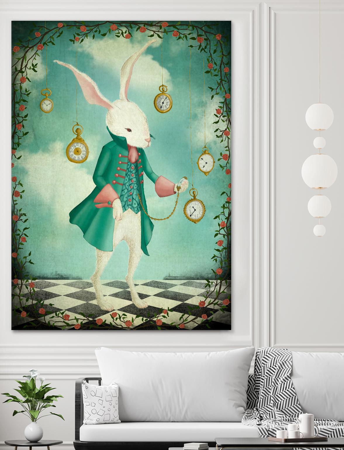 The White Rabbit by Maja Lindberg on GIANT ART - multicolor urban/pop surrealism; children