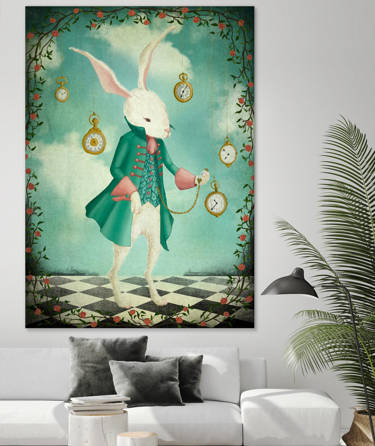 The White Rabbit by Maja Lindberg on GIANT ART - multicolor urban/pop surrealism; children