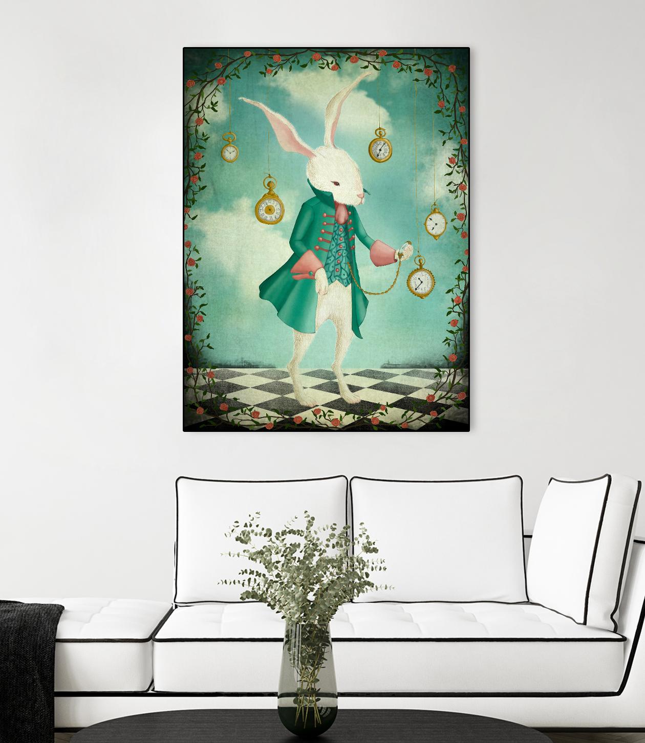 The White Rabbit by Maja Lindberg on GIANT ART - multicolor urban/pop surrealism; children