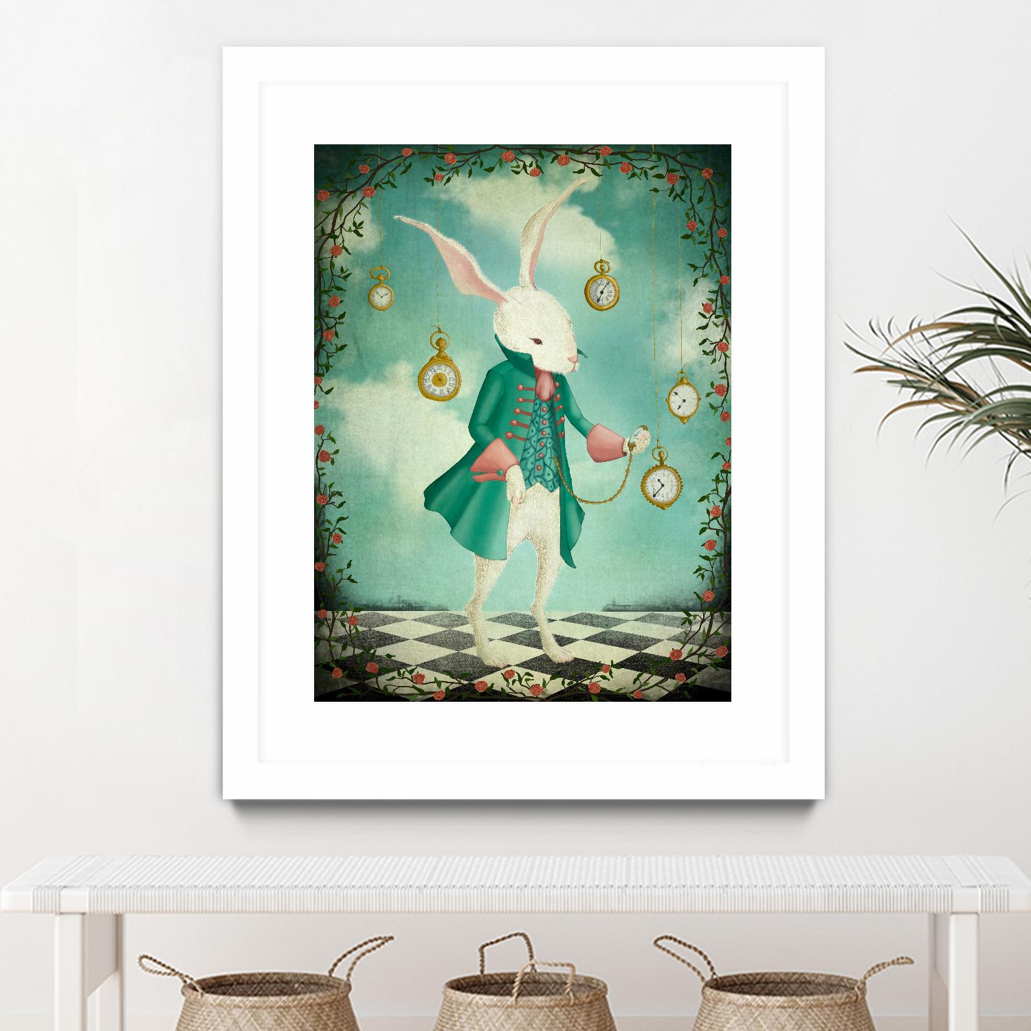 The White Rabbit by Maja Lindberg on GIANT ART - multicolor urban/pop surrealism; children