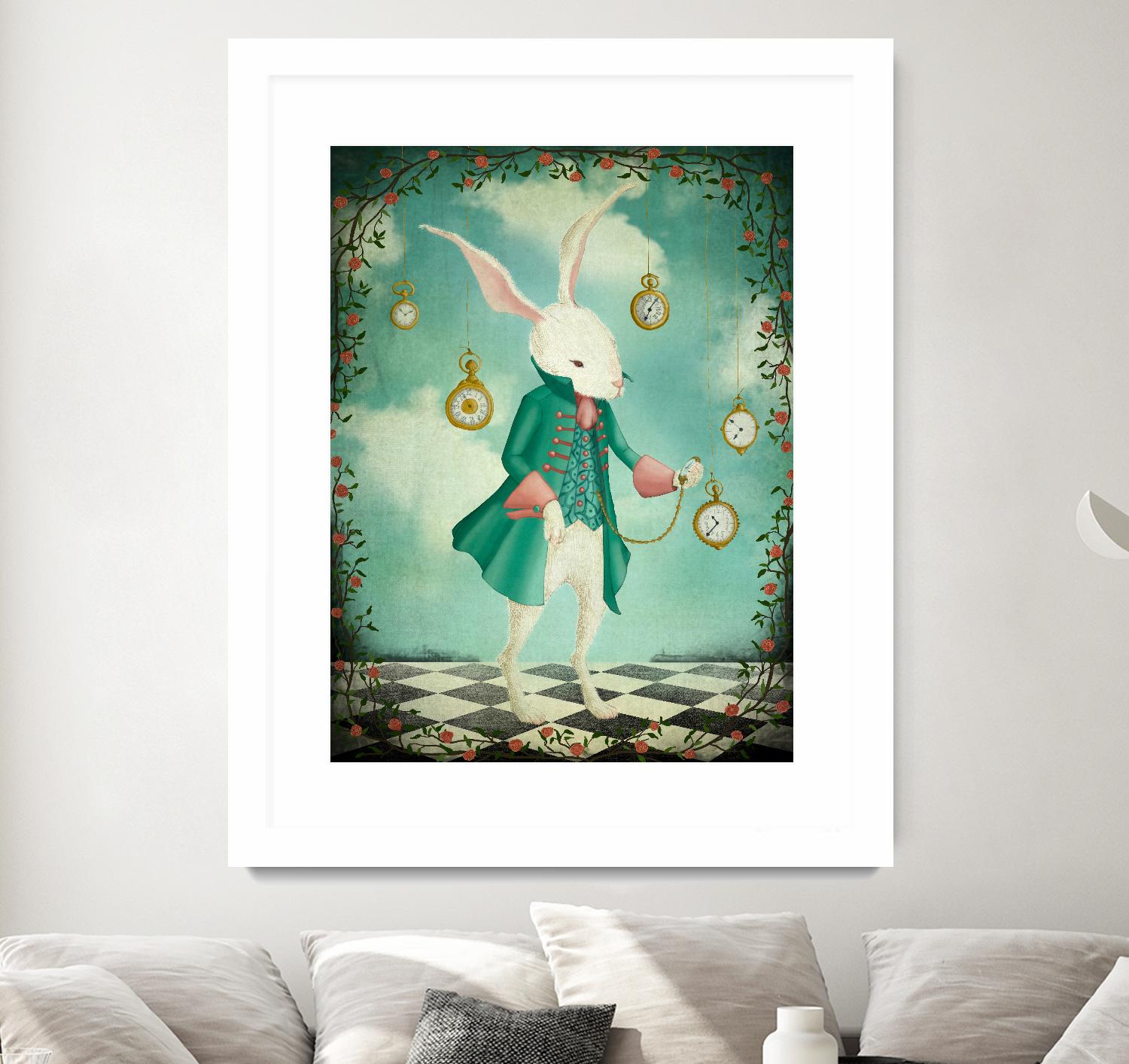 The White Rabbit by Maja Lindberg on GIANT ART - multicolor urban/pop surrealism; children