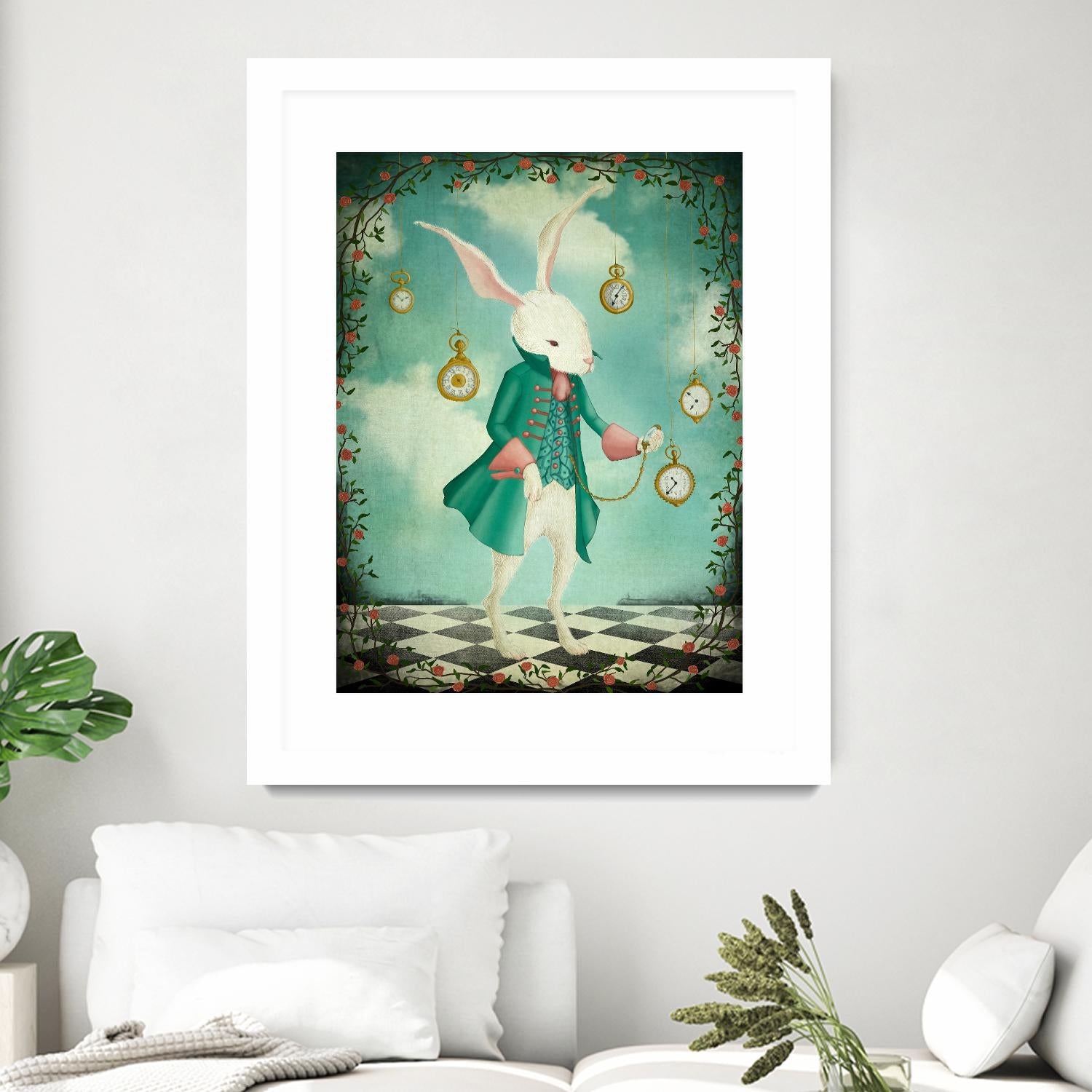 The White Rabbit by Maja Lindberg on GIANT ART - multicolor urban/pop surrealism; children