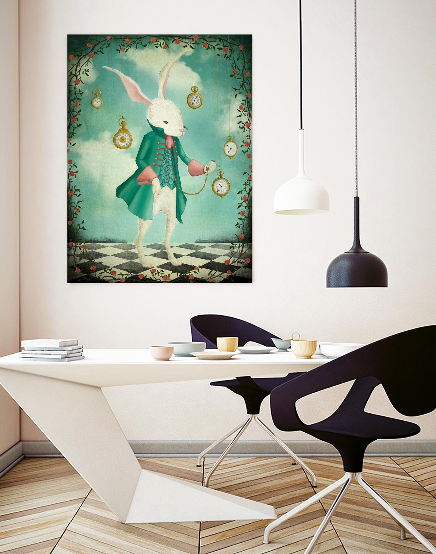 The White Rabbit by Maja Lindberg on GIANT ART - multicolor urban/pop surrealism; children
