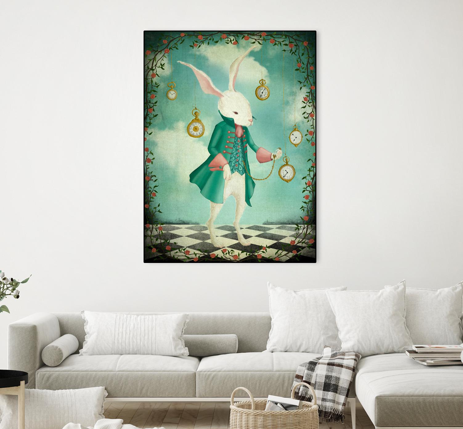 The White Rabbit by Maja Lindberg on GIANT ART - multicolor urban/pop surrealism; children