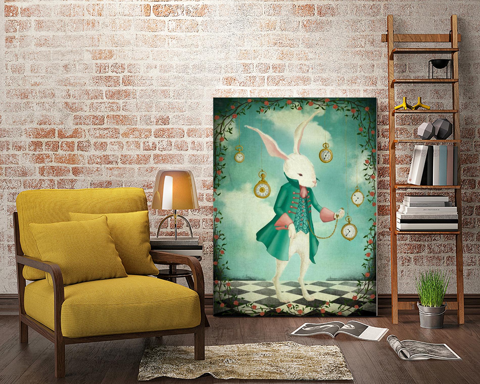 The White Rabbit by Maja Lindberg on GIANT ART - multicolor urban/pop surrealism; children