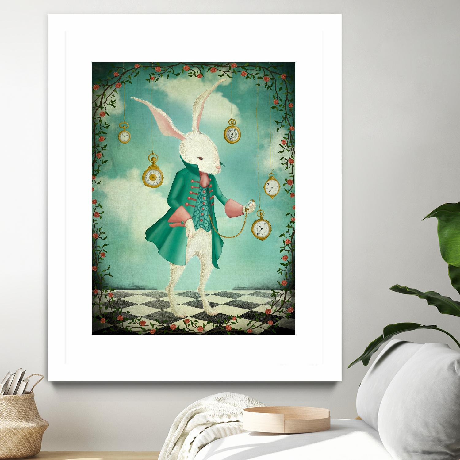 The White Rabbit by Maja Lindberg on GIANT ART - multicolor urban/pop surrealism; children