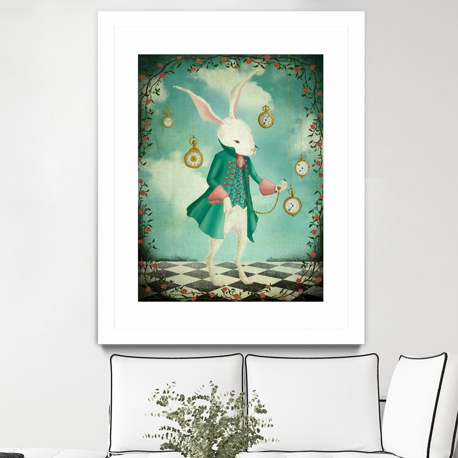 The White Rabbit by Maja Lindberg on GIANT ART - multicolor urban/pop surrealism; children