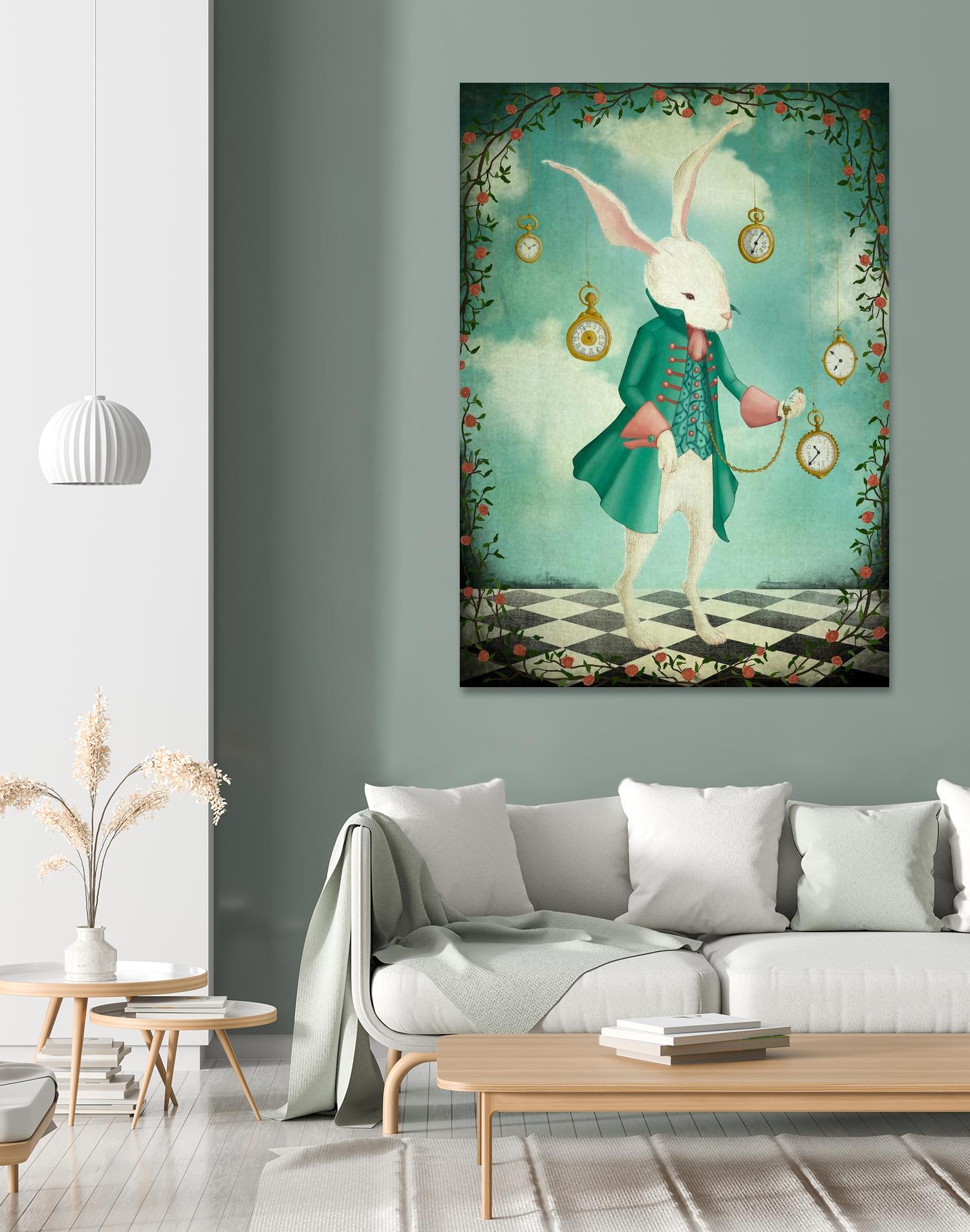 The White Rabbit by Maja Lindberg on GIANT ART - multicolor urban/pop surrealism; children