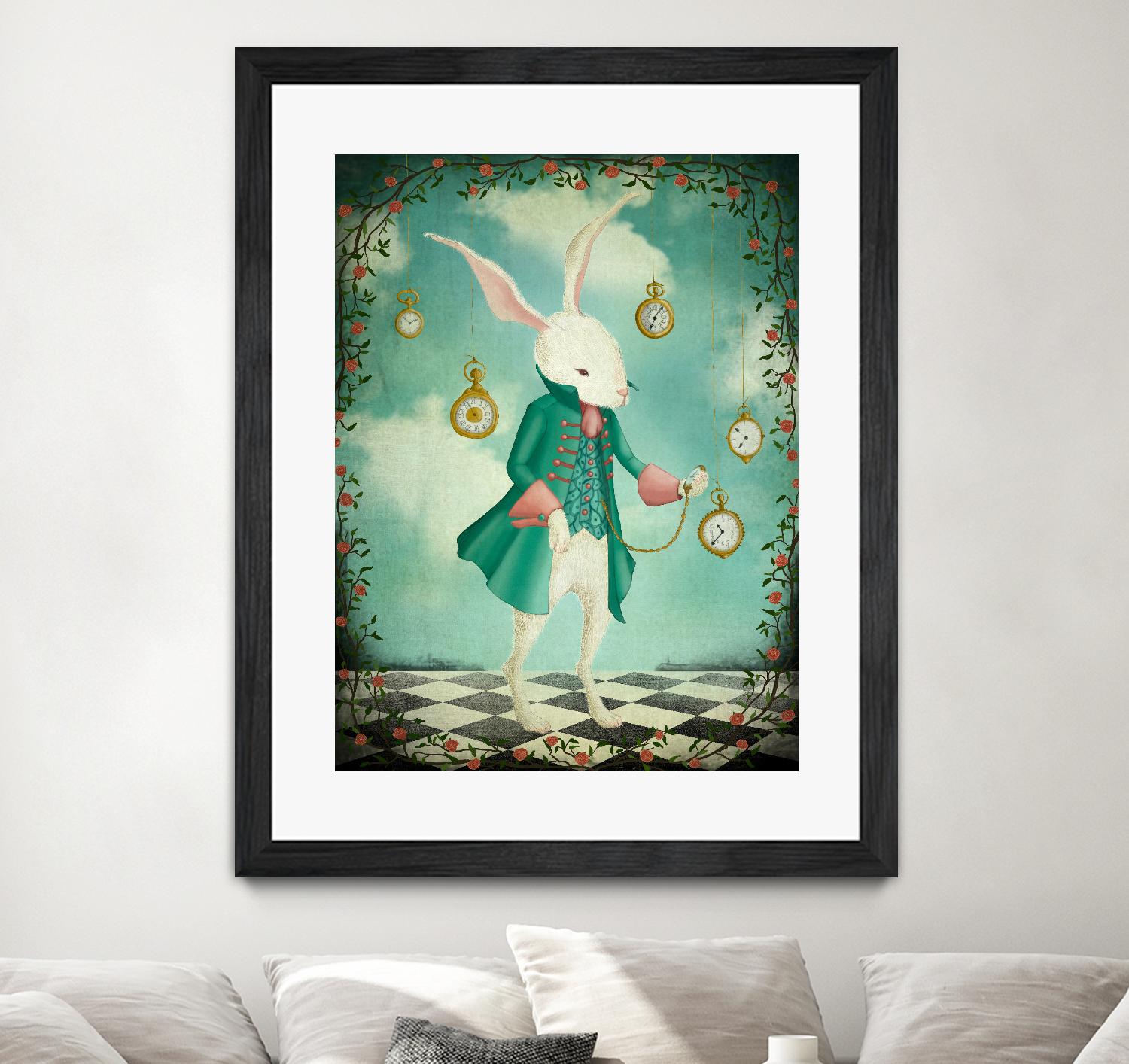 The White Rabbit by Maja Lindberg on GIANT ART - multicolor urban/pop surrealism; children