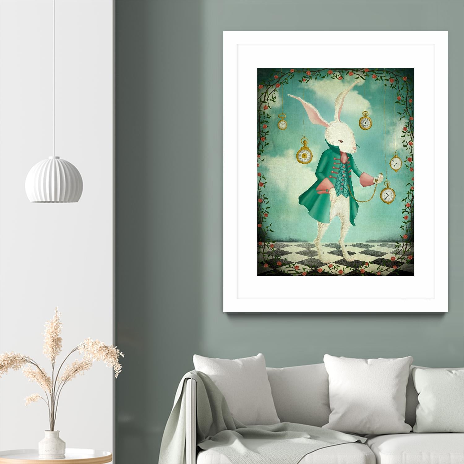 The White Rabbit by Maja Lindberg on GIANT ART - multicolor urban/pop surrealism; children