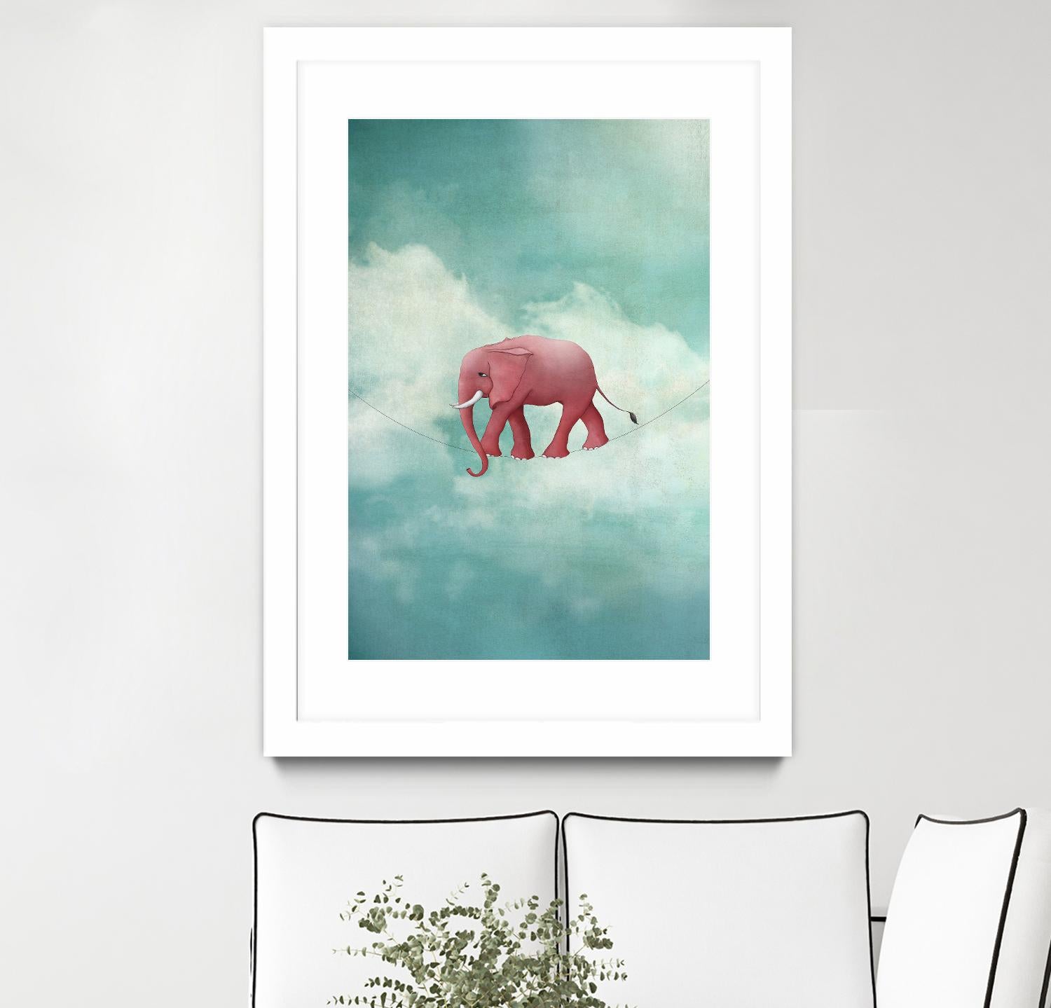 Walking on a Thin Line by Maja Lindberg on GIANT ART - multicolor urban/pop surrealism; children; animals