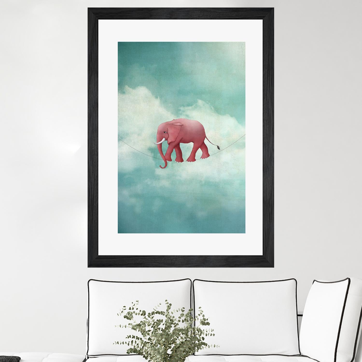 Walking on a Thin Line by Maja Lindberg on GIANT ART - multicolor urban/pop surrealism; children; animals