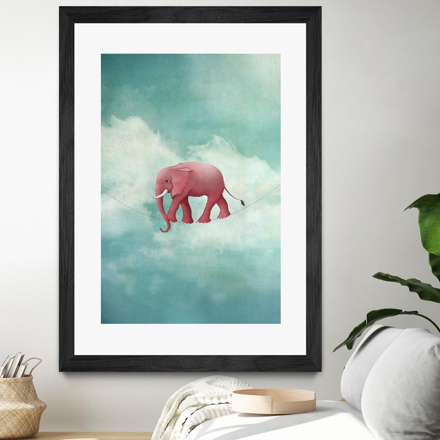 Walking on a Thin Line by Maja Lindberg on GIANT ART - multicolor urban/pop surrealism; children; animals