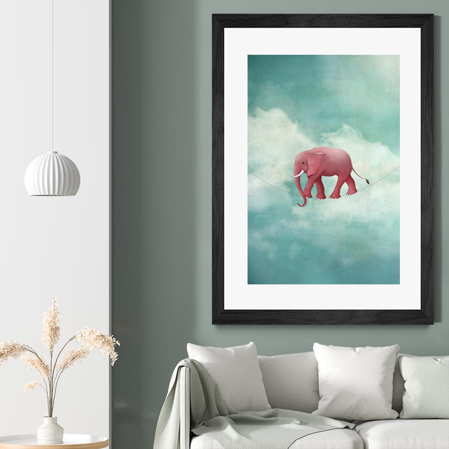 Walking on a Thin Line by Maja Lindberg on GIANT ART - multicolor urban/pop surrealism; children; animals