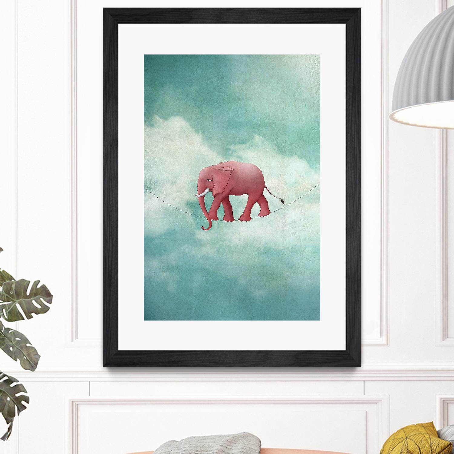 Walking on a Thin Line by Maja Lindberg on GIANT ART - multicolor urban/pop surrealism; children; animals