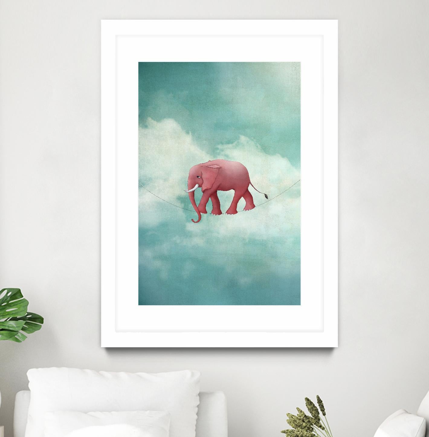 Walking on a Thin Line by Maja Lindberg on GIANT ART - multicolor urban/pop surrealism; children; animals