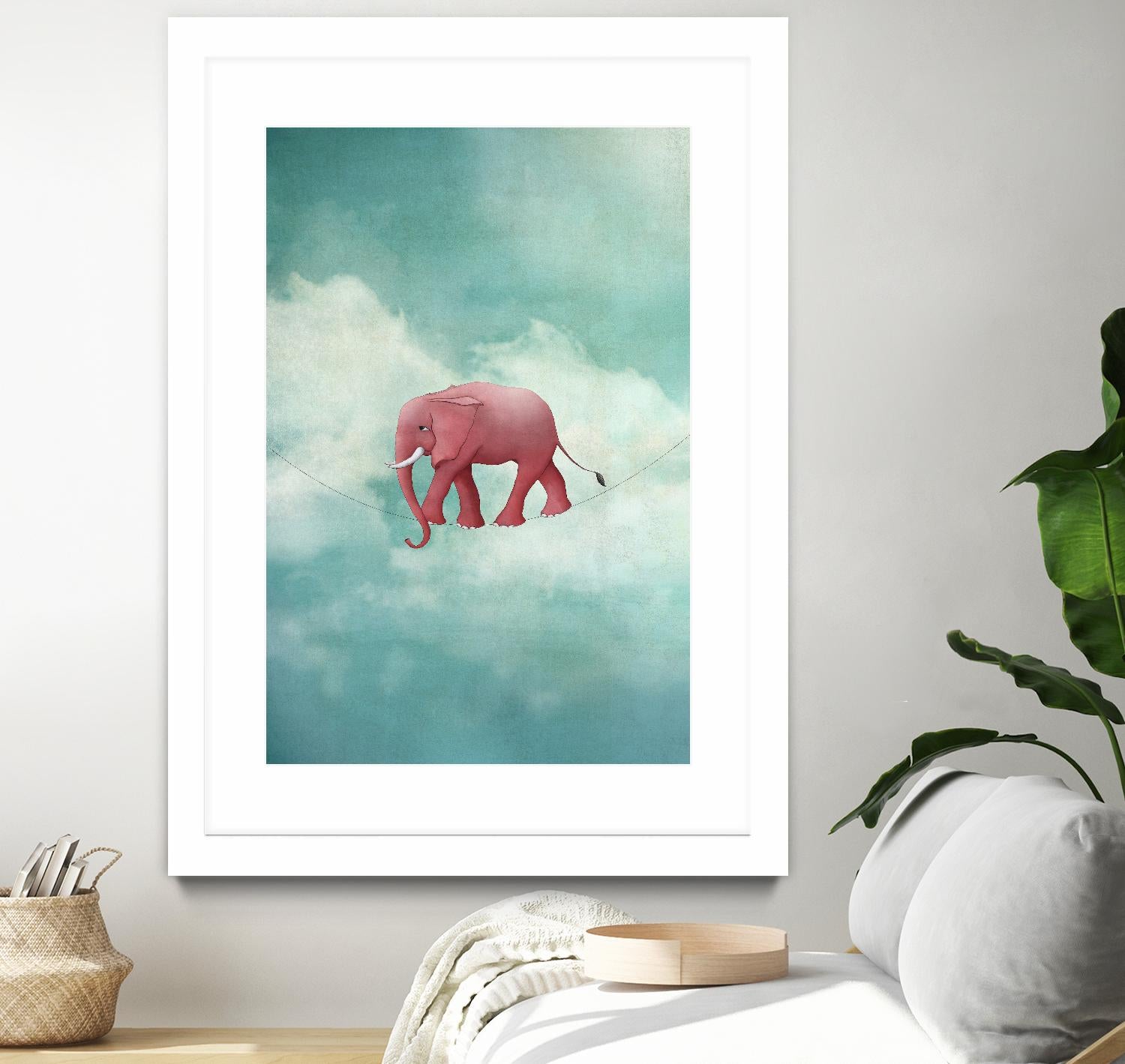 Walking on a Thin Line by Maja Lindberg on GIANT ART - multicolor urban/pop surrealism; children; animals