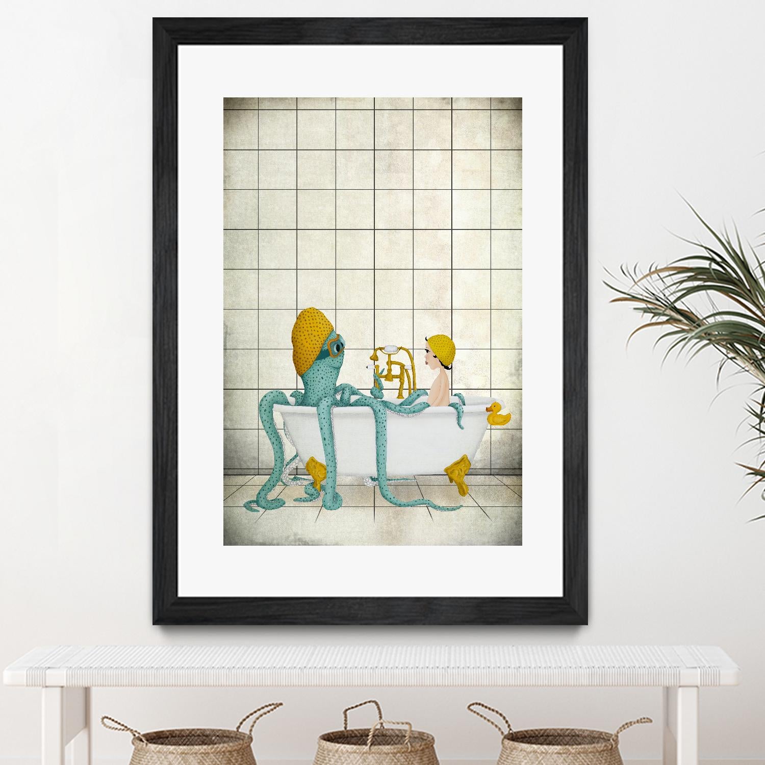 Bath Time by Maja Lindberg on GIANT ART - multicolor urban/pop surrealism; children