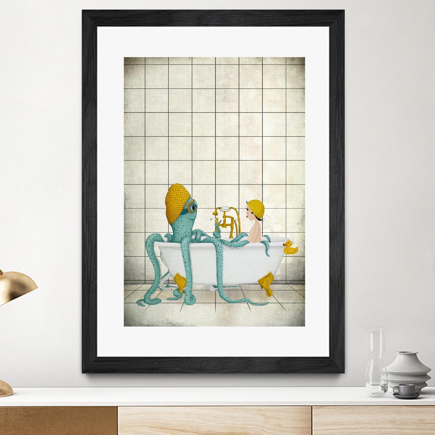 Bath Time by Maja Lindberg on GIANT ART - multicolor urban/pop surrealism; children