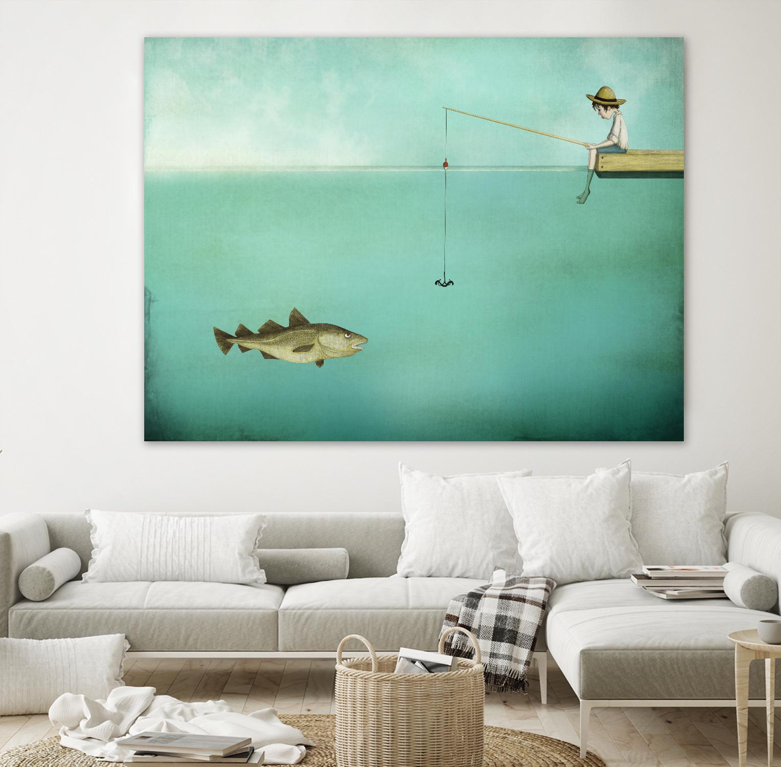 Fish by Maja Lindberg on GIANT ART - multicolor urban/pop surrealism; children