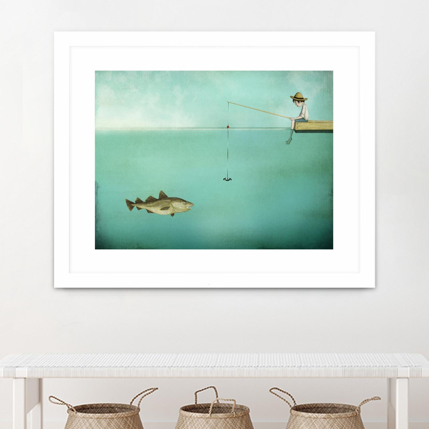 Fish by Maja Lindberg on GIANT ART - multicolor urban/pop surrealism; children