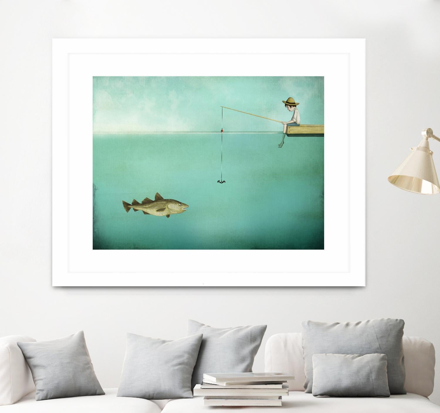 Fish by Maja Lindberg on GIANT ART - multicolor urban/pop surrealism; children