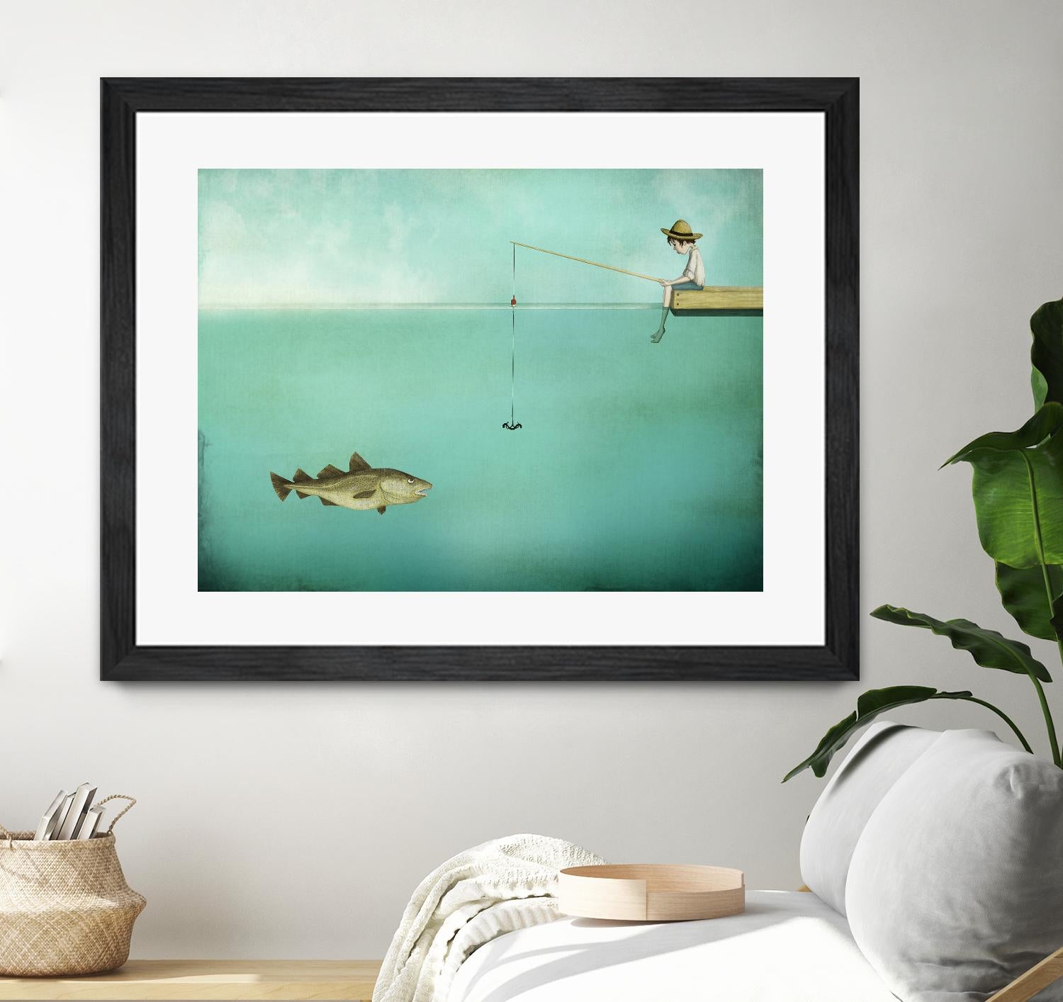 Fish by Maja Lindberg on GIANT ART - multicolor urban/pop surrealism; children